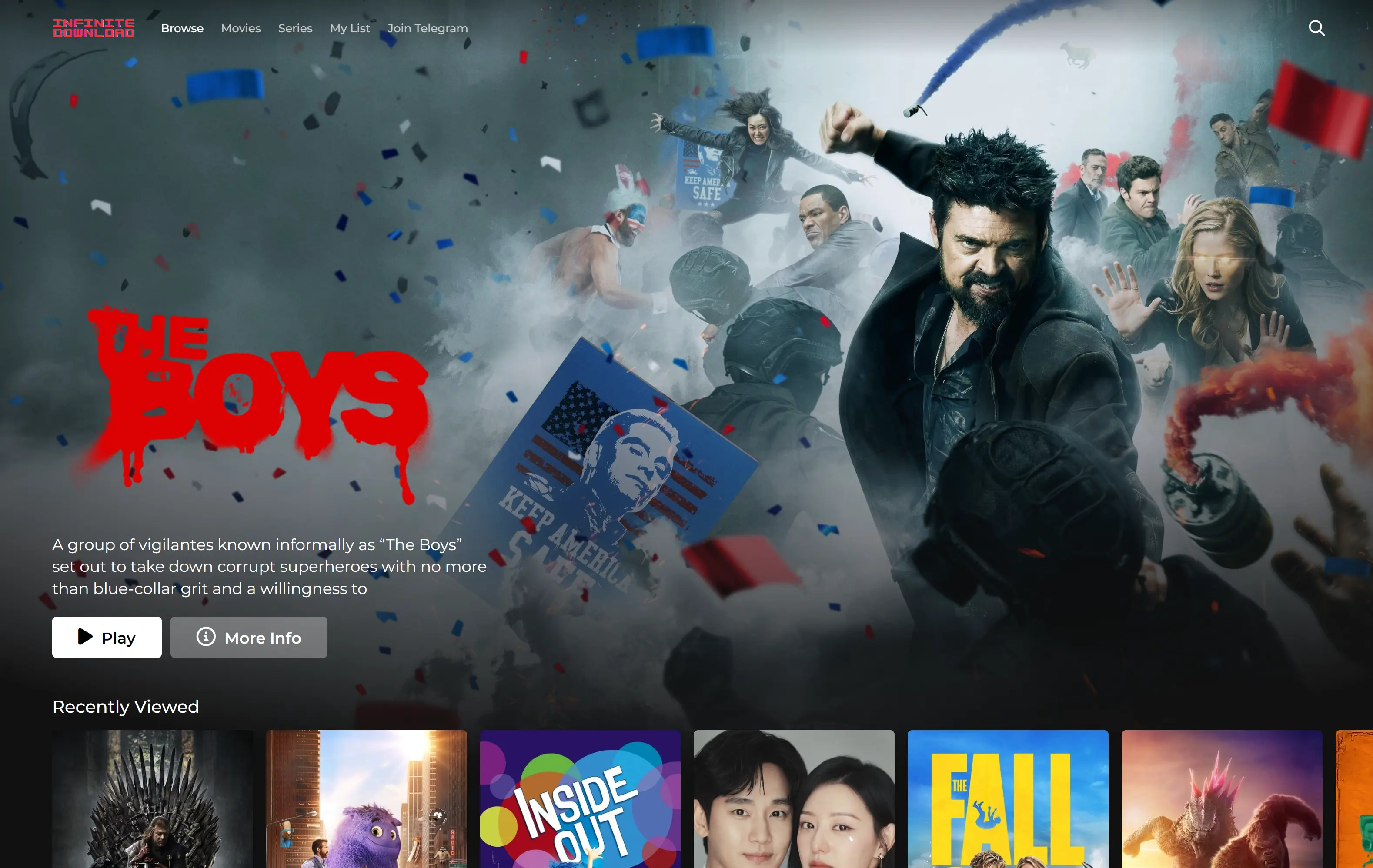 netflix clone website preview image